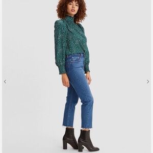 Levi’s 501 W24 (US 0/00) Cropped Women’s Jeans High Rise Frayed Hems Irregular